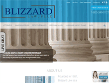 Tablet Screenshot of blizzardlaw.com